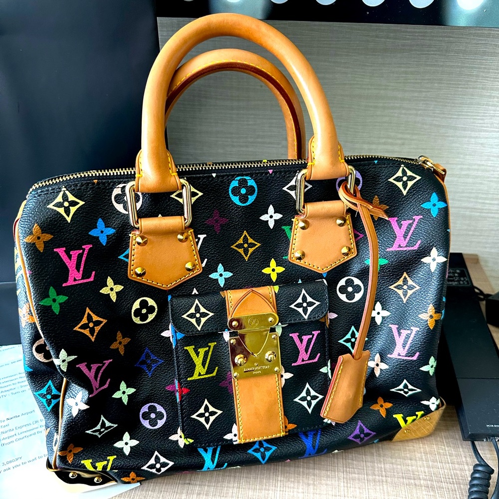 Louis Vuitton
 Takashi Maurakami Speedy handbag 
Excellent Condition